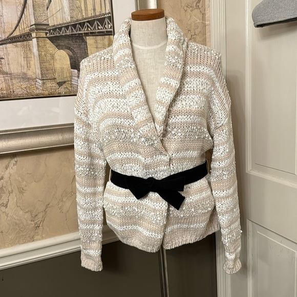 Brunello Cucinelli Stripes Cowl Neck Sweater size - Picture 7 of 9